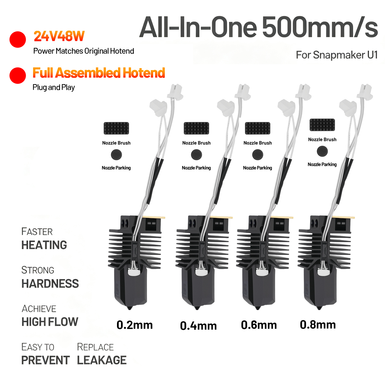 Hotend para Snapmaker U1, Kit  - High Flow Ceramic Hotend reseña y precio
